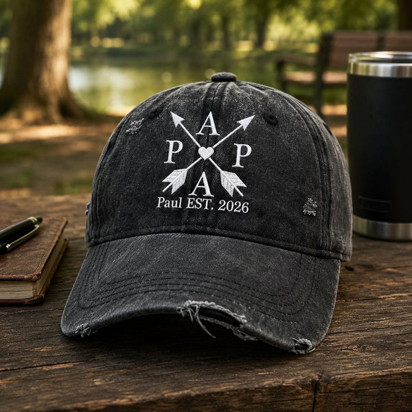 Father's Day Gifts, Custom Children's Names & Birth Years - Personalized Cap | Custom Dad Hat