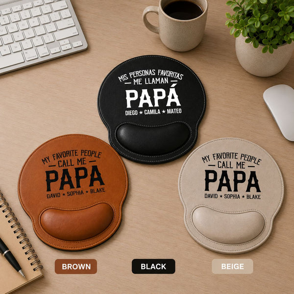 My Favorite People Call Me Papa, Papi - Personalized Mouse Pad