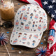 Best Dad Ever USA Flag - Personalized Cap | Patriotic Father's Day Gift