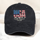 250 Years Of Freedome Since 1776 - Distressed Denim Cap