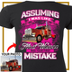 Trucker Custom Photo Women’s T-Shirt – Personalized Big Rig Truck Driver Shirt for Women - PSTN2DTS000024