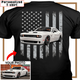 Muscle Car Dodge Challenger Custom Photo T-shirt, Dodge Charger Personalized T-shirt funny gifts for car guys American Flag T-shirt - PSTP2DTS000008