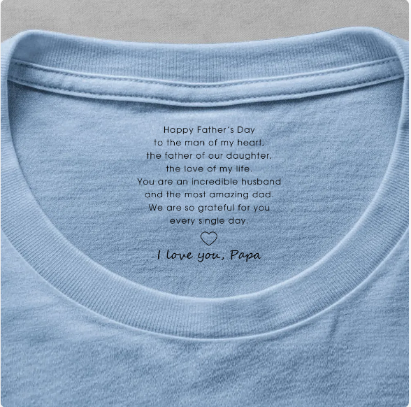 Happy Father's Day To The Man Of My Heart - Personalized Shirt
