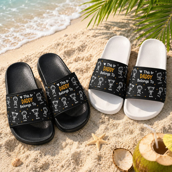 This Daddy Belongs To Doodle Style - Personalized Sandals