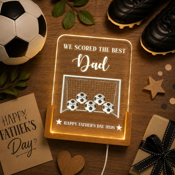 Soccer Dad We Scored The Best Dad Daddy - Personalized Night Light