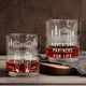 Adventure Partners For Life Camping Couple Gift - Personalized Whiskey Glass