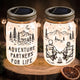 Adventure Partners For Life – Personalized Solar Mason Jar Light