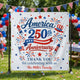 America 250Th Anniversary Thank You For Celebrating With Us - Personalized Backdrop