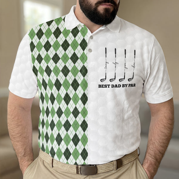 Best Dad By Par Best Grandpa By Par - Personalized Polo Shirt