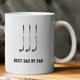 Best Dad By Par, Best Grandpa By Par - Personalized Mug