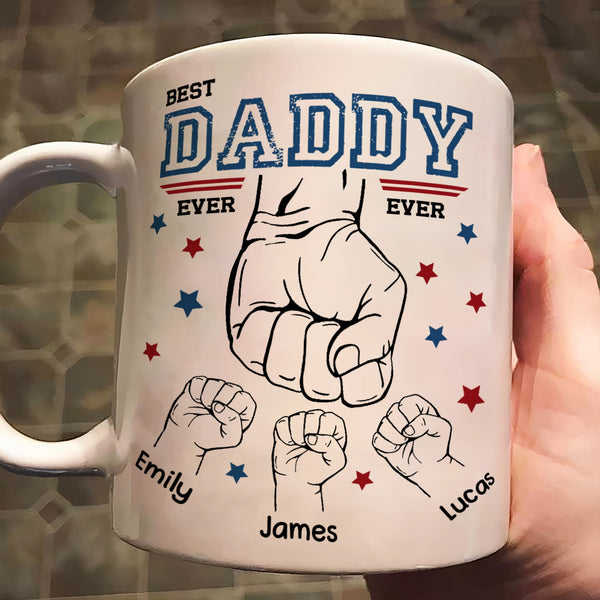 Best Dad Ever New Version - Personalized Mug