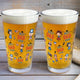 Best Dad Ever USA Flag Patriotic - Personalized Beer Glass