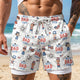 Best Dad Ever USA Flag Patriotic - Personalized Shorts