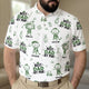 Best Dad, Grandpa By Par, Cute Kids Art, Toile De Jouy - Personalized Polo Shirt