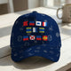 Best Dad Grandpa Ever In Nautical Flags - Personalized Cap