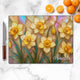 Birth Flower Mother-Of-Pearl Kitchen Decor - Personalized Cutting Board | Elegant Floral Kitchen Gift
