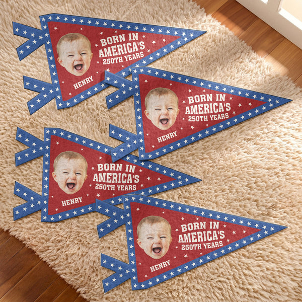 Born In America's 250th Years – Personalized Pennant