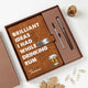 Brilliant Ideas I Had While Drinking Bourbon, Wine, Whiskey, Custom Drink - Personalized Notebook Set