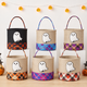 Halloween Flying Ghost Personalized Halloween Canvas Storage Basket LD01
