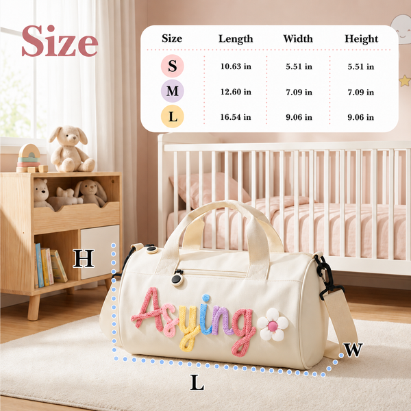 Handmade Embroidered Cotton with Name, Customize Shoulder Crossbody Bags