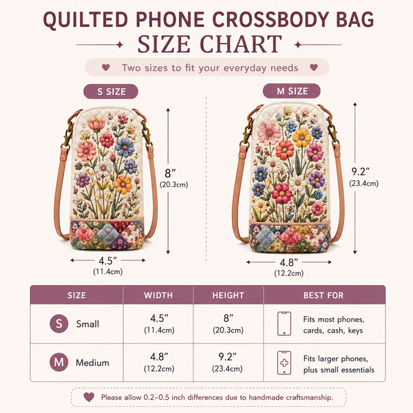 Nautical Lighthouse Quilted Slim Phone Crossbody Bag LD02