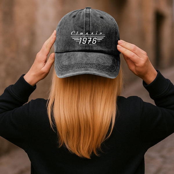 Classic Limited Edition - Father's Day, Birthday Gifts, Vintage For Him, Dad, Husband, Grandpa - Personalized Cap | Custom Retro Name Dad Hat Gift