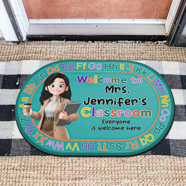 Classroom Everyone Is Welcome Back To School - Personalized Doormat