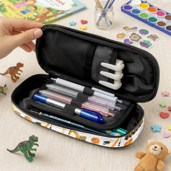 Construction, Monster Truck, Unicorn, Astronaut Letter - Personalized Pencil Case
