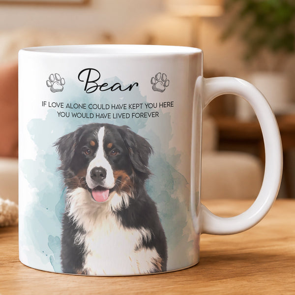 Custom Watercolor Pet Portrait Memorial Personalized Mug