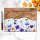 Custom Birth Flower & Name, For Her, Daughter, Wife, Mom, Grandma - Printed Effect - Personalized Cutting Board