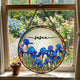 Custom Birth Flower & Name Self-Gift, Friend - Personalized Window Hanging Suncatcher
