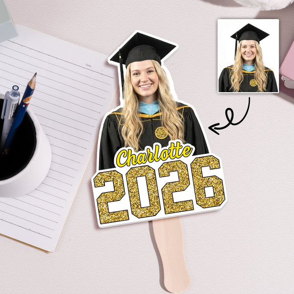 Custom Face Graduation - Personalized Graduation Fan