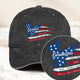 Custom Name Kids, American Flag, Father's Day Gift For Grandpa, Dad - Personalized Cap