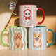 Custom Pet Portrait Cartoon Style Art Gift For Pet Lovers - Personalized Mug