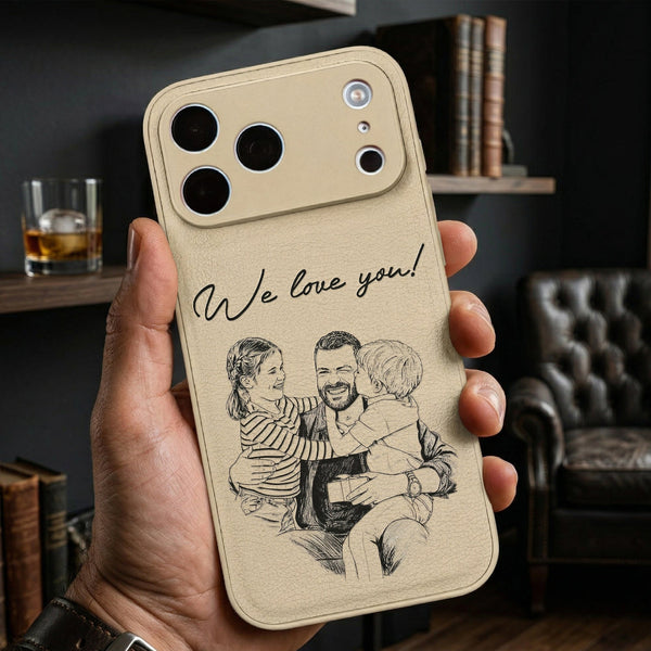Custom Photo Father's Day Gift For Husband, Daddy, Grandpa - Personalized Phone Case