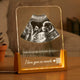 Mother's Day Gifts, Custom Photo Soundwave Art - Personalized Night Light