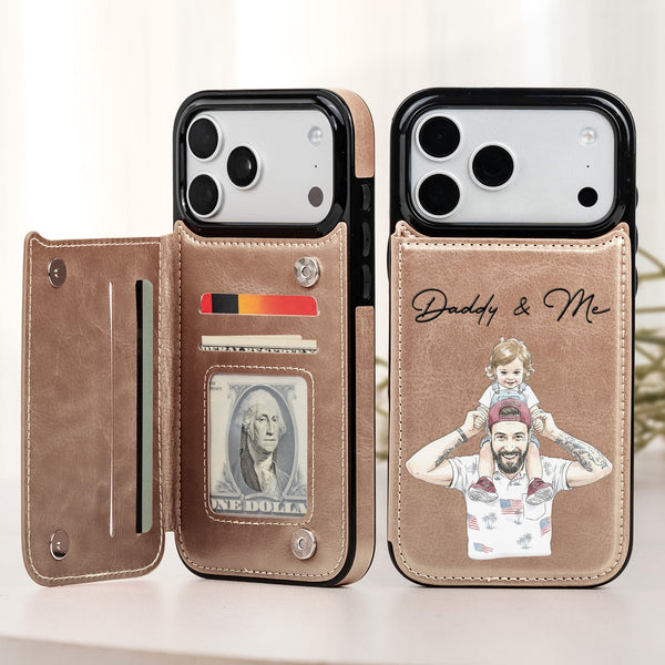Custom Photo Watercolor Father's Day - Personalized Phone Case | Meaningful Dad Gift