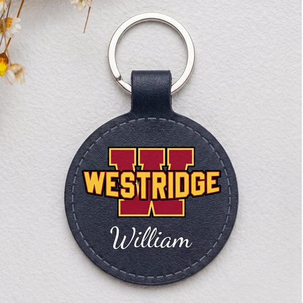 Custom University College Logo - Personalized Keychain
