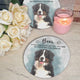 Personalized Watercolor Pet Memorial Garden Stone – Custom Photo Slate Tribute
