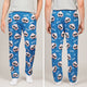 Personalized Cute Dumpling Lounge Pants, Custom Name Pajama Bottoms for Kids & Adults