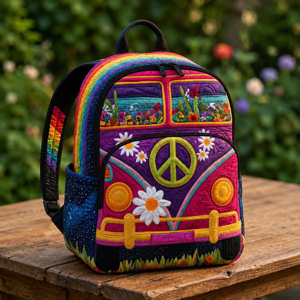 Hippie Van Quilted Backpack LD13