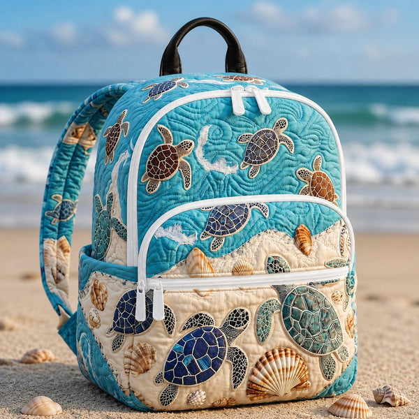 Bichon Frise Mountain Quilted Backpack With Three Zippers LD13