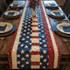Patriotic American Quilted Table Runner LD05