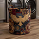 Abstract Tribal Eagle Quilted Laundry Basket LD04