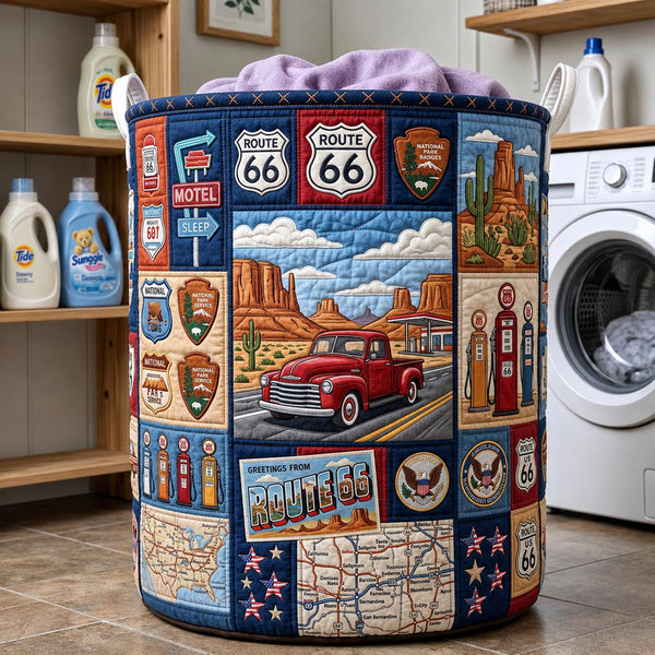America 250 Quilted Laundry Basket LD12