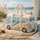 Personalized Vintage Surf Van Quilted Travel Bag LV14