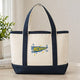 Embroidered Custom College Pennant Embroidary Tote Bag QH01
