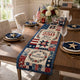 Personalized America 250 Years Of Freedom Faux Quilted Table Runner QH02