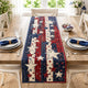 Patriotic Star Quilted Table Runner QH04