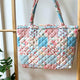 Shabby Chic Handmade Market Bag, Gift for Her Quilted Tote Bag QH02
